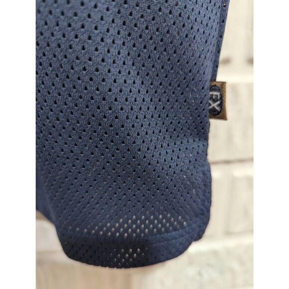 ExOfficio Men's Blue Mesh Short-Sleeve Polo Style Shirt Size L - Picture 4 of 7